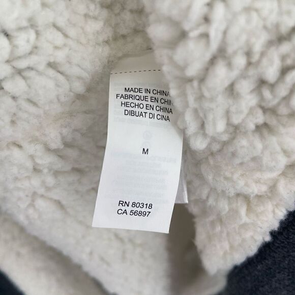 Lucky Brand Sherpa Lined Men’s Cardigan Sweater Gray Medium - Picture 10 of 10